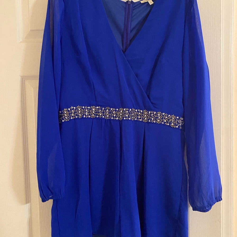 Royal blue romper